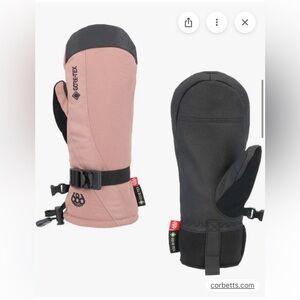 686 Women's Gore-Tex Mittens - Pink and Black